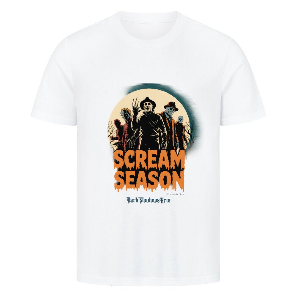 Scream Season - HigherBlanks Premium T-Shirt | T-Shirt | Dark Shadows Arts