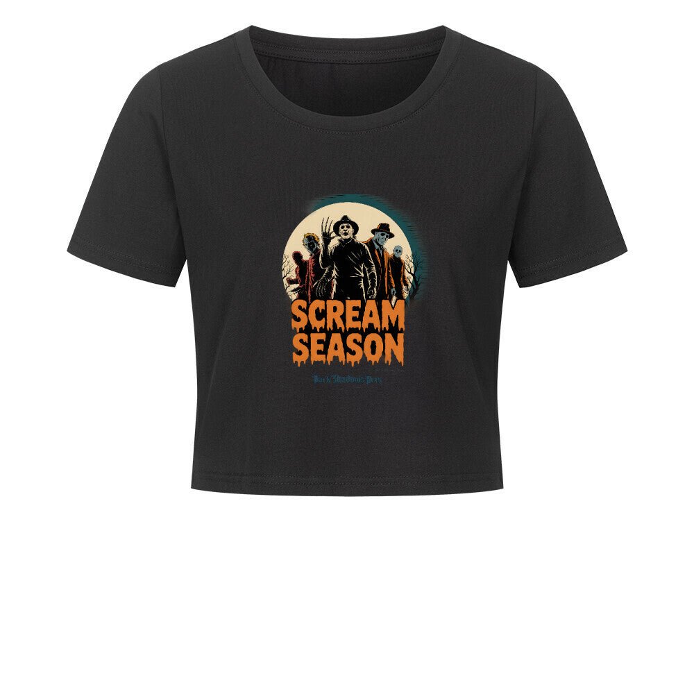 Scream Season - Ladies Cropped Tee | T-Shirt | Dark Shadows Arts