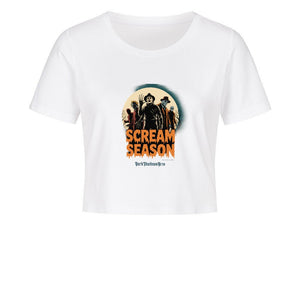 Scream Season - Ladies Cropped Tee | T-Shirt | Dark Shadows Arts