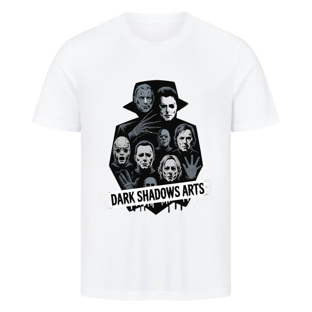 Screaming Shadows – Horrorfilm - Camouflage trifft Kult - Ikonen - HigherBlanks Premium T-Shirt | T-Shirt | Dark Shadows Arts