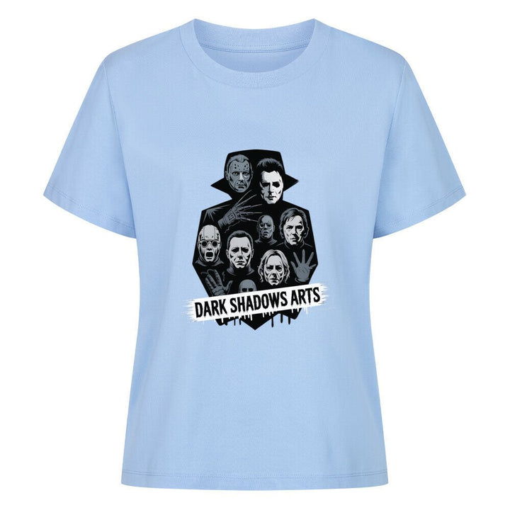 Screaming Shadows – Horrorfilm - Camouflage trifft Kult - Ikonen - Premium Organic Shirt Women | T-Shirt | Dark Shadows Arts
