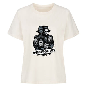 Screaming Shadows – Horrorfilm - Camouflage trifft Kult - Ikonen - Premium Organic Shirt Women | T-Shirt | Dark Shadows Arts