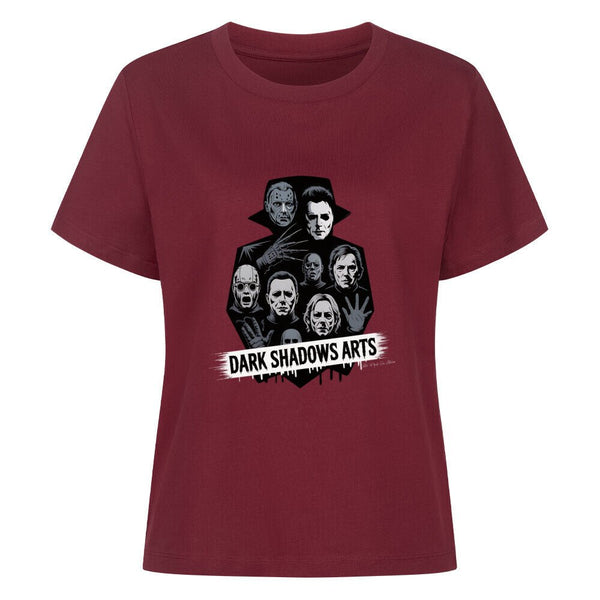 Screaming Shadows – Horrorfilm - Camouflage trifft Kult - Ikonen - Premium Organic Shirt Women | T-Shirt | Dark Shadows Arts