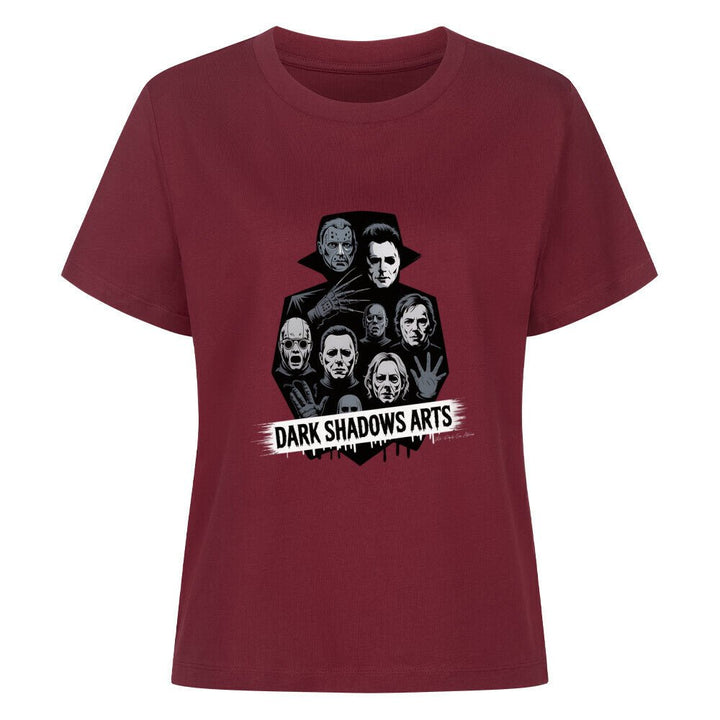 Screaming Shadows – Horrorfilm - Camouflage trifft Kult - Ikonen - Premium Organic Shirt Women | T-Shirt | Dark Shadows Arts
