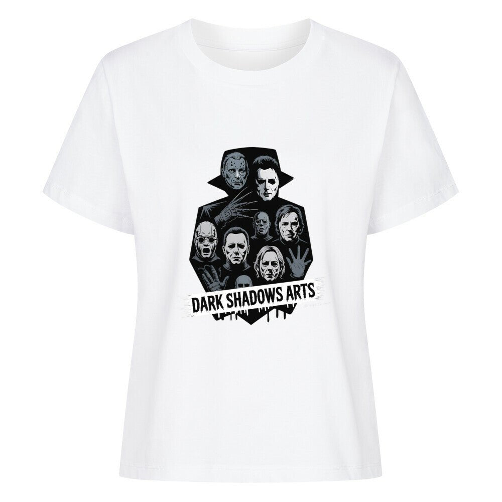 Screaming Shadows – Horrorfilm - Camouflage trifft Kult - Ikonen - Premium Organic Shirt Women | T-Shirt | Dark Shadows Arts