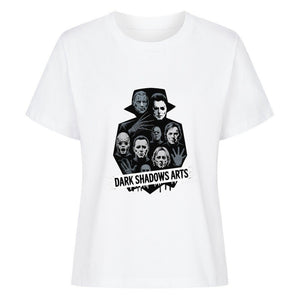 Screaming Shadows – Horrorfilm - Camouflage trifft Kult - Ikonen - Premium Organic Shirt Women | T-Shirt | Dark Shadows Arts