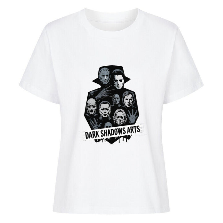 Screaming Shadows – Horrorfilm - Camouflage trifft Kult - Ikonen - Premium Organic Shirt Women | T-Shirt | Dark Shadows Arts