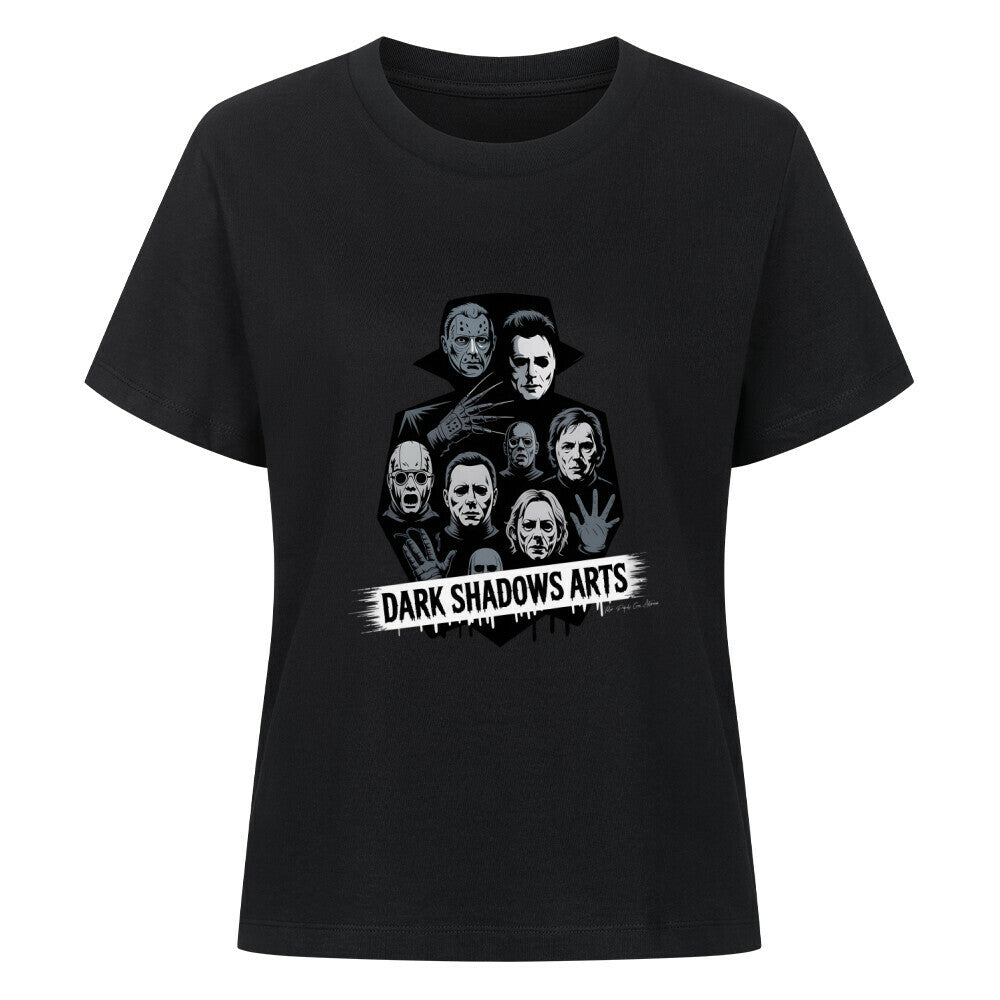 Screaming Shadows – Horrorfilm - Camouflage trifft Kult - Ikonen - Premium Organic Shirt Women | T-Shirt | Dark Shadows Arts