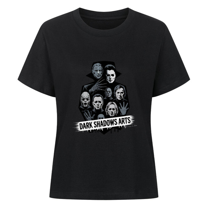 Screaming Shadows – Horrorfilm - Camouflage trifft Kult - Ikonen - Premium Organic Shirt Women | T-Shirt | Dark Shadows Arts