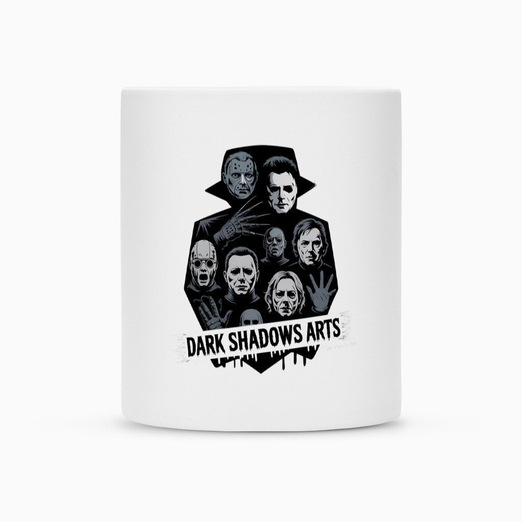 Screaming Shadows – Horrorfilm - Camouflage trifft Kult - Ikonen - Tasse | Mug | Dark Shadows Arts