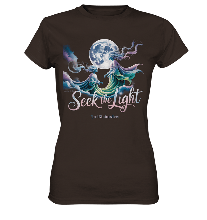 Seek the Light – Spiritueller Aufstieg & Kosmische Weisheit - Ladies Premium Shirt | Lady - Shirts | Dark Shadows Arts