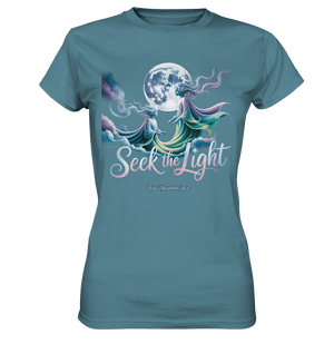 Seek the Light – Spiritueller Aufstieg & Kosmische Weisheit - Ladies Premium Shirt | Lady - Shirts | Dark Shadows Arts