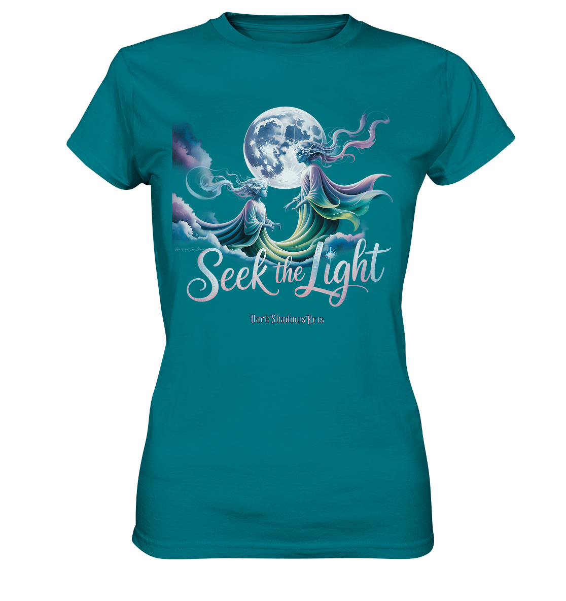 Seek the Light – Spiritueller Aufstieg & Kosmische Weisheit - Ladies Premium Shirt | Lady - Shirts | Dark Shadows Arts