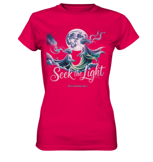 Seek the Light – Spiritueller Aufstieg & Kosmische Weisheit - Ladies Premium Shirt | Lady - Shirts | Dark Shadows Arts