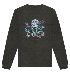 Seek the Light – Spiritueller Aufstieg & Kosmische Weisheit - Organic Basic Unisex Sweatshirt | Sweatshirts | Dark Shadows Arts