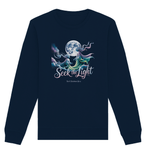 Seek the Light – Spiritueller Aufstieg & Kosmische Weisheit - Organic Basic Unisex Sweatshirt | Sweatshirts | Dark Shadows Arts