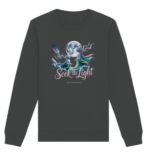 Seek the Light – Spiritueller Aufstieg & Kosmische Weisheit - Organic Basic Unisex Sweatshirt | Sweatshirts | Dark Shadows Arts
