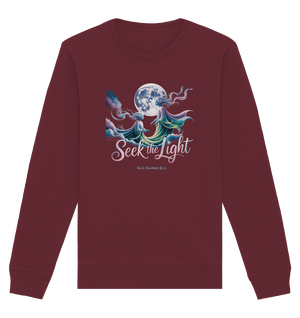 Seek the Light – Spiritueller Aufstieg & Kosmische Weisheit - Organic Basic Unisex Sweatshirt | Sweatshirts | Dark Shadows Arts