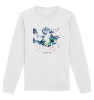 Seek the Light – Spiritueller Aufstieg & Kosmische Weisheit - Organic Basic Unisex Sweatshirt | Sweatshirts | Dark Shadows Arts