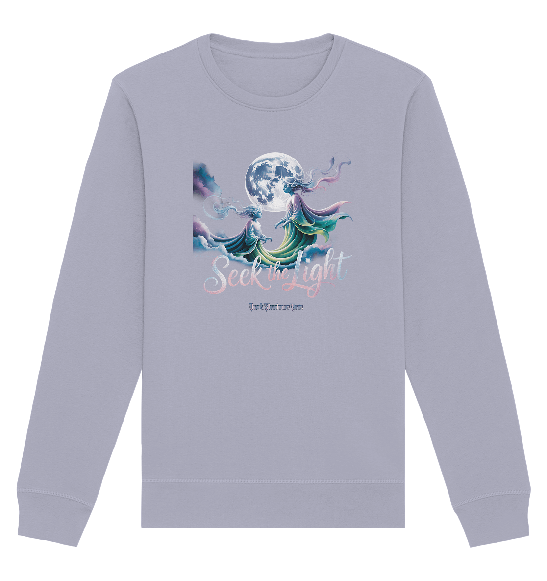 Seek the Light – Spiritueller Aufstieg & Kosmische Weisheit - Organic Basic Unisex Sweatshirt | Sweatshirts | Dark Shadows Arts