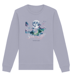 Seek the Light – Spiritueller Aufstieg & Kosmische Weisheit - Organic Basic Unisex Sweatshirt | Sweatshirts | Dark Shadows Arts