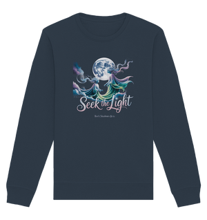 Seek the Light – Spiritueller Aufstieg & Kosmische Weisheit - Organic Basic Unisex Sweatshirt | Sweatshirts | Dark Shadows Arts