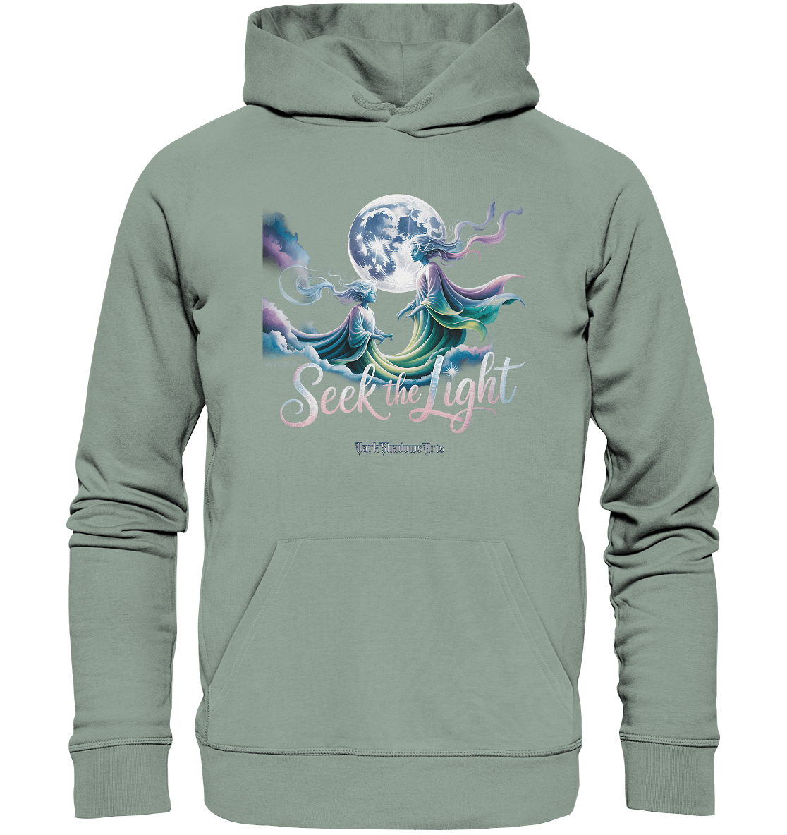 Seek the Light – Spiritueller Aufstieg & Kosmische Weisheit - Organic Hoodie | Hoodies | Dark Shadows Arts