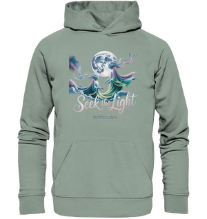 Seek the Light – Spiritueller Aufstieg & Kosmische Weisheit - Organic Hoodie | Hoodies | Dark Shadows Arts