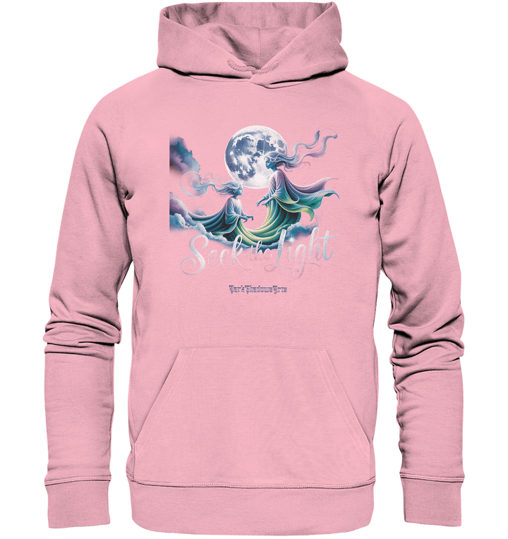 Seek the Light – Spiritueller Aufstieg & Kosmische Weisheit - Organic Hoodie | Hoodies | Dark Shadows Arts