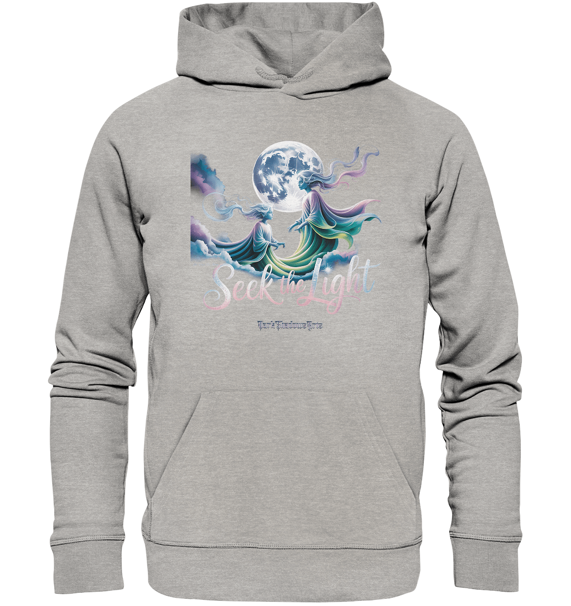 Seek the Light – Spiritueller Aufstieg & Kosmische Weisheit - Organic Hoodie | Hoodies | Dark Shadows Arts