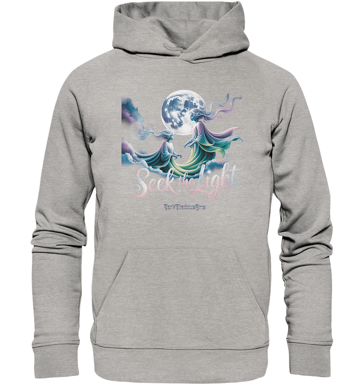 Seek the Light – Spiritueller Aufstieg & Kosmische Weisheit - Organic Hoodie | Hoodies | Dark Shadows Arts