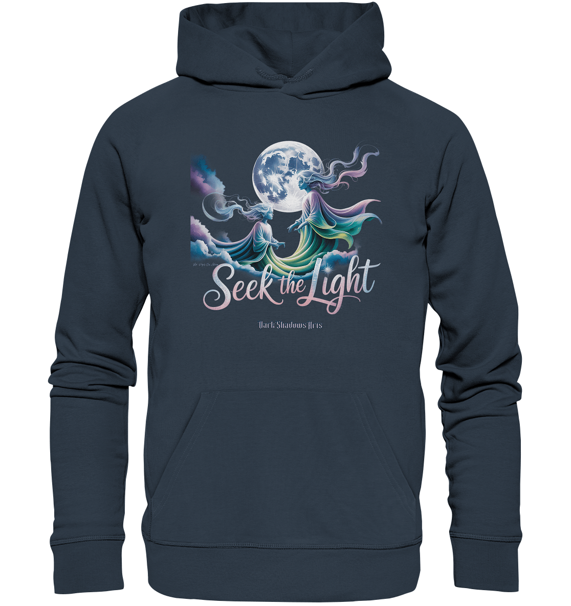Seek the Light – Spiritueller Aufstieg & Kosmische Weisheit - Organic Hoodie | Hoodies | Dark Shadows Arts