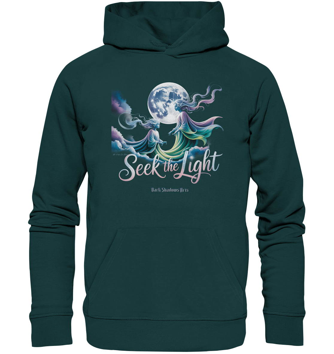 Seek the Light – Spiritueller Aufstieg & Kosmische Weisheit - Organic Hoodie | Hoodies | Dark Shadows Arts