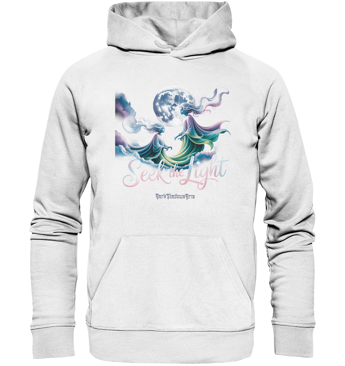 Seek the Light – Spiritueller Aufstieg & Kosmische Weisheit - Organic Hoodie | Hoodies | Dark Shadows Arts
