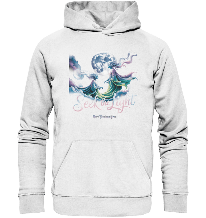 Seek the Light – Spiritueller Aufstieg & Kosmische Weisheit - Organic Hoodie | Hoodies | Dark Shadows Arts