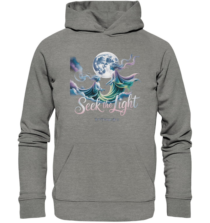 Seek the Light – Spiritueller Aufstieg & Kosmische Weisheit - Organic Hoodie | Hoodies | Dark Shadows Arts