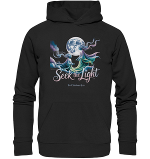 Seek the Light – Spiritueller Aufstieg & Kosmische Weisheit - Organic Hoodie | Hoodies | Dark Shadows Arts
