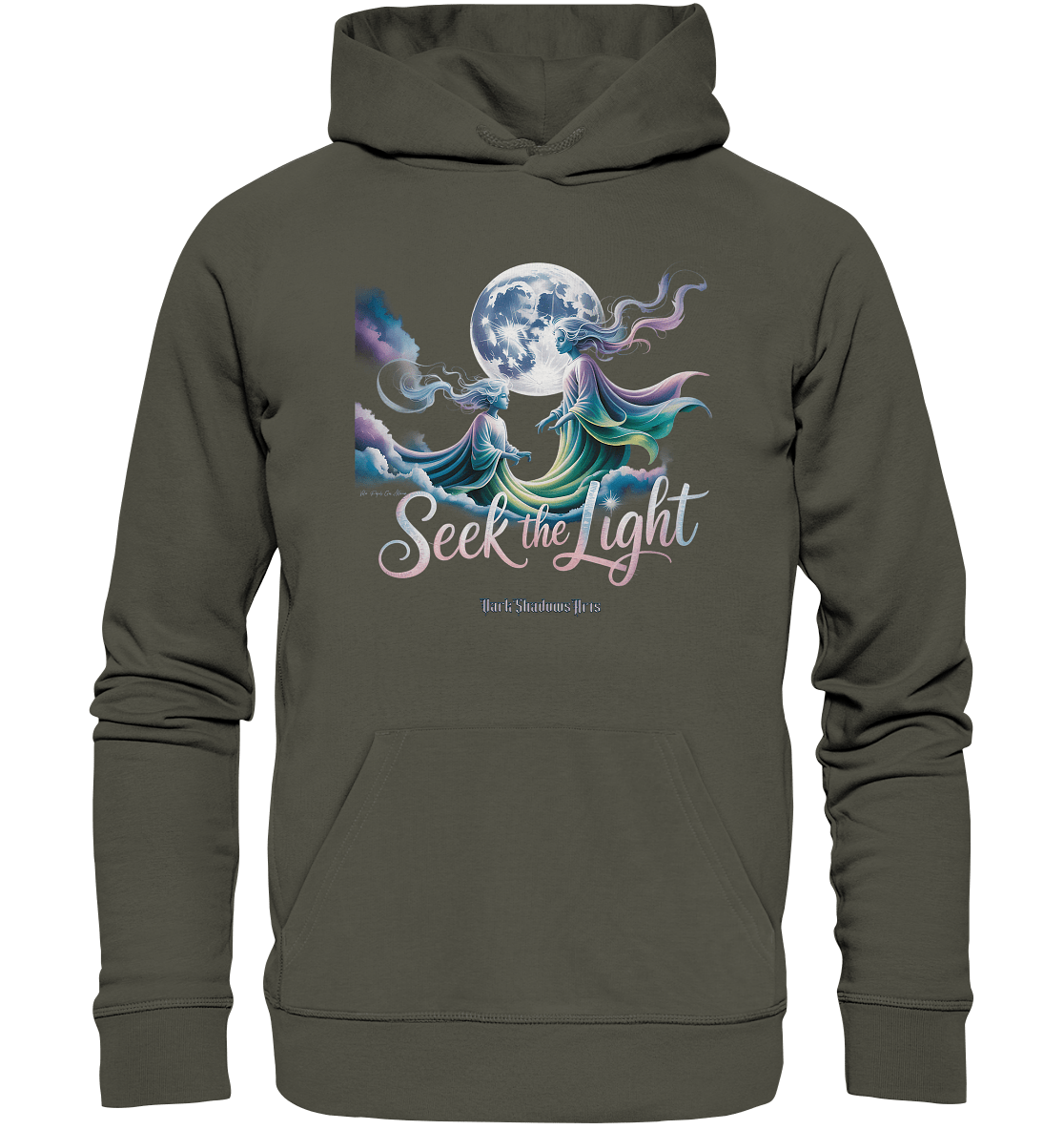Seek the Light – Spiritueller Aufstieg & Kosmische Weisheit - Organic Hoodie | Hoodies | Dark Shadows Arts