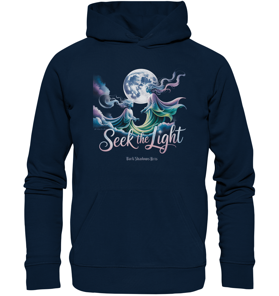 Seek the Light – Spiritueller Aufstieg & Kosmische Weisheit - Organic Hoodie | Hoodies | Dark Shadows Arts