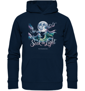 Seek the Light – Spiritueller Aufstieg & Kosmische Weisheit - Organic Hoodie | Hoodies | Dark Shadows Arts