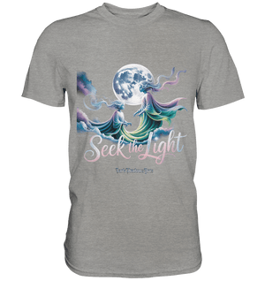 Seek the Light – Spiritueller Aufstieg & Kosmische Weisheit - Premium Shirt | Unisex - Shirts | Dark Shadows Arts