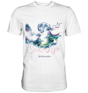 Seek the Light – Spiritueller Aufstieg & Kosmische Weisheit - Premium Shirt | Unisex - Shirts | Dark Shadows Arts