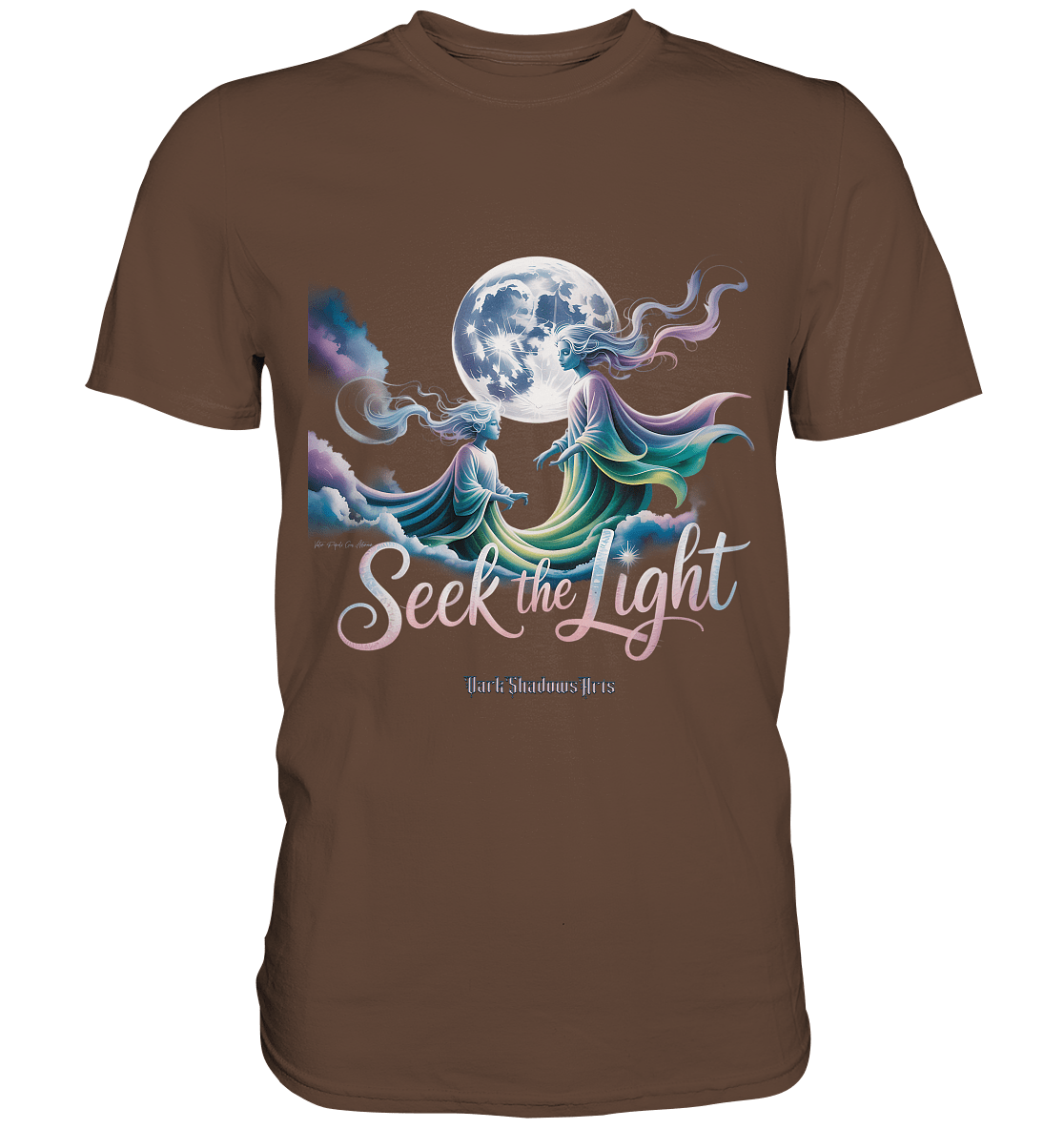 Seek the Light – Spiritueller Aufstieg & Kosmische Weisheit - Premium Shirt | Unisex - Shirts | Dark Shadows Arts