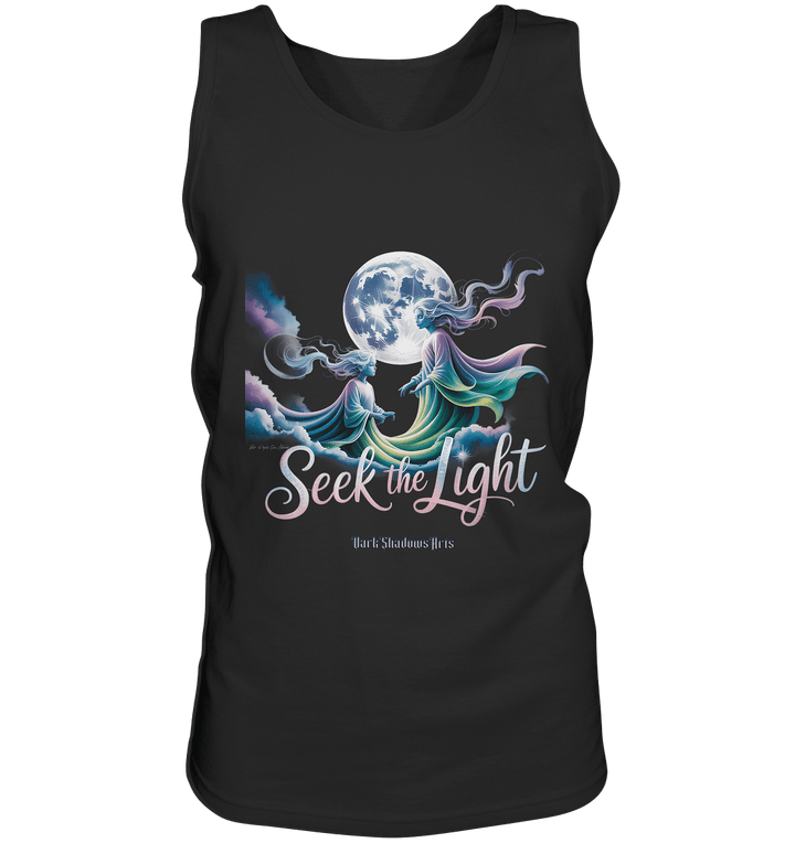 Seek the Light – Spiritueller Aufstieg & Kosmische Weisheit - Relaxed Tank Top | Tank - Tops | Dark Shadows Arts