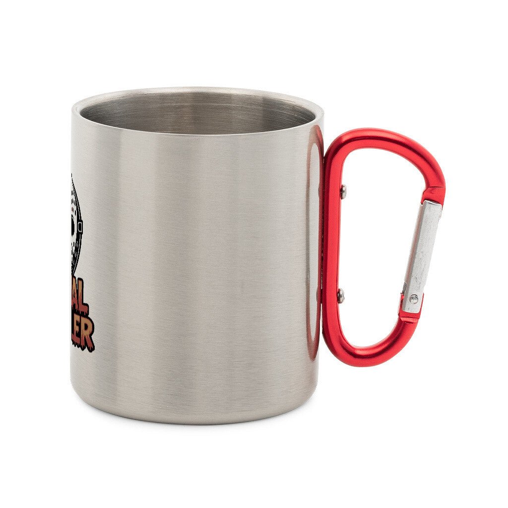 Serial Griller - Edelstahl - Tasse mit Karabiner | Mug | Dark Shadows Arts