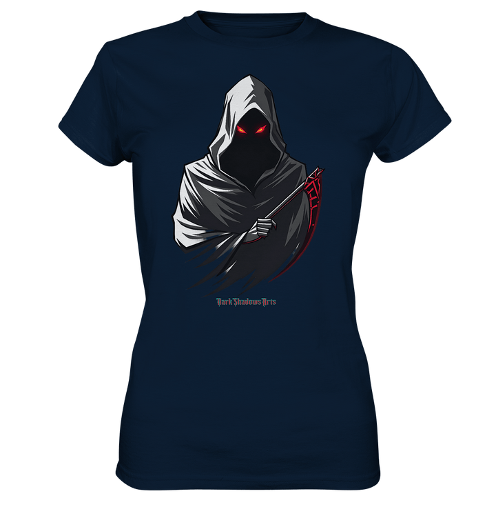 Shadow Reaper Hooded Harbinger - Ladies Premium Shirt | Lady - Shirts | Dark Shadows Arts