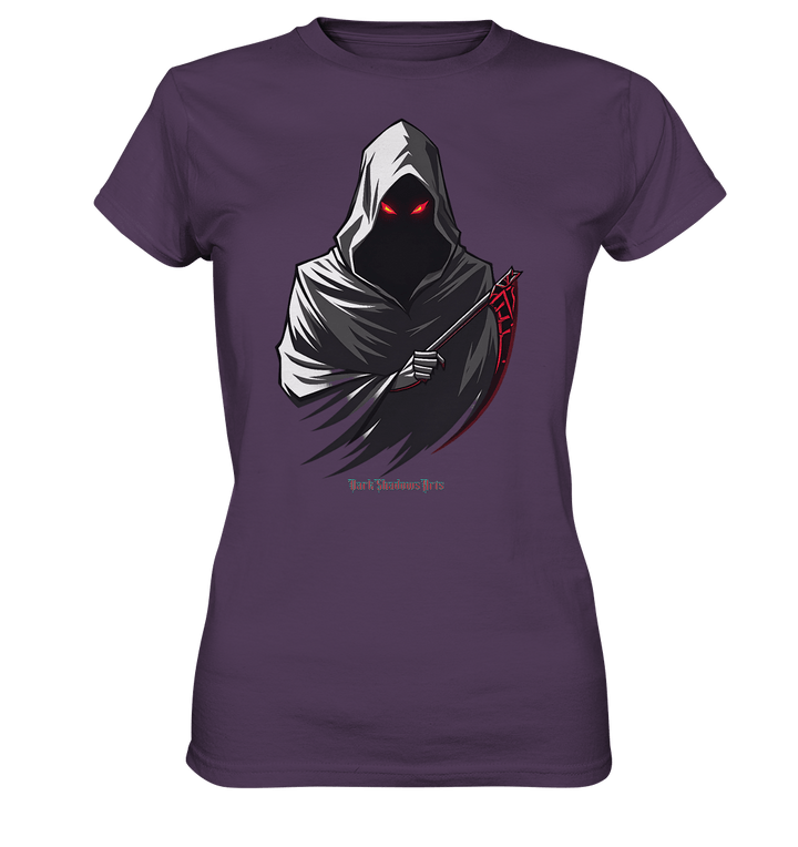 Shadow Reaper Hooded Harbinger - Ladies Premium Shirt | Lady - Shirts | Dark Shadows Arts