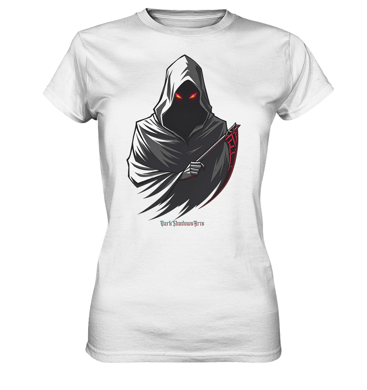 Shadow Reaper Hooded Harbinger - Ladies Premium Shirt | Lady - Shirts | Dark Shadows Arts