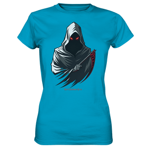 Shadow Reaper Hooded Harbinger - Ladies Premium Shirt | Lady - Shirts | Dark Shadows Arts
