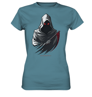 Shadow Reaper Hooded Harbinger - Ladies Premium Shirt | Lady - Shirts | Dark Shadows Arts
